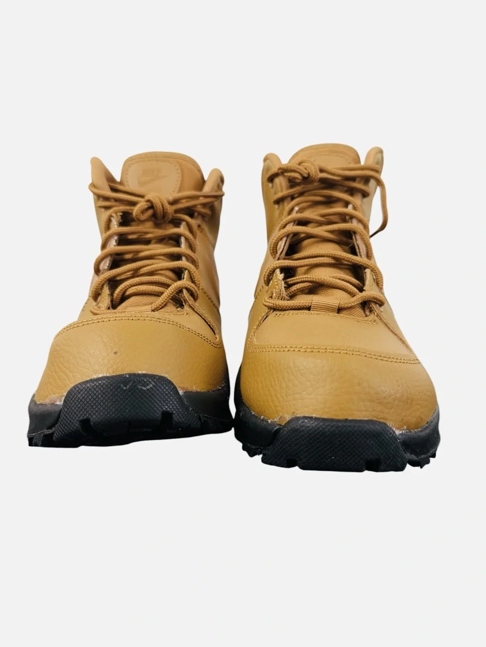 Nike Manoa Leather Boots (GS) Wheat/Black BQ5372-700 Unisex Youth Size 5.5Y